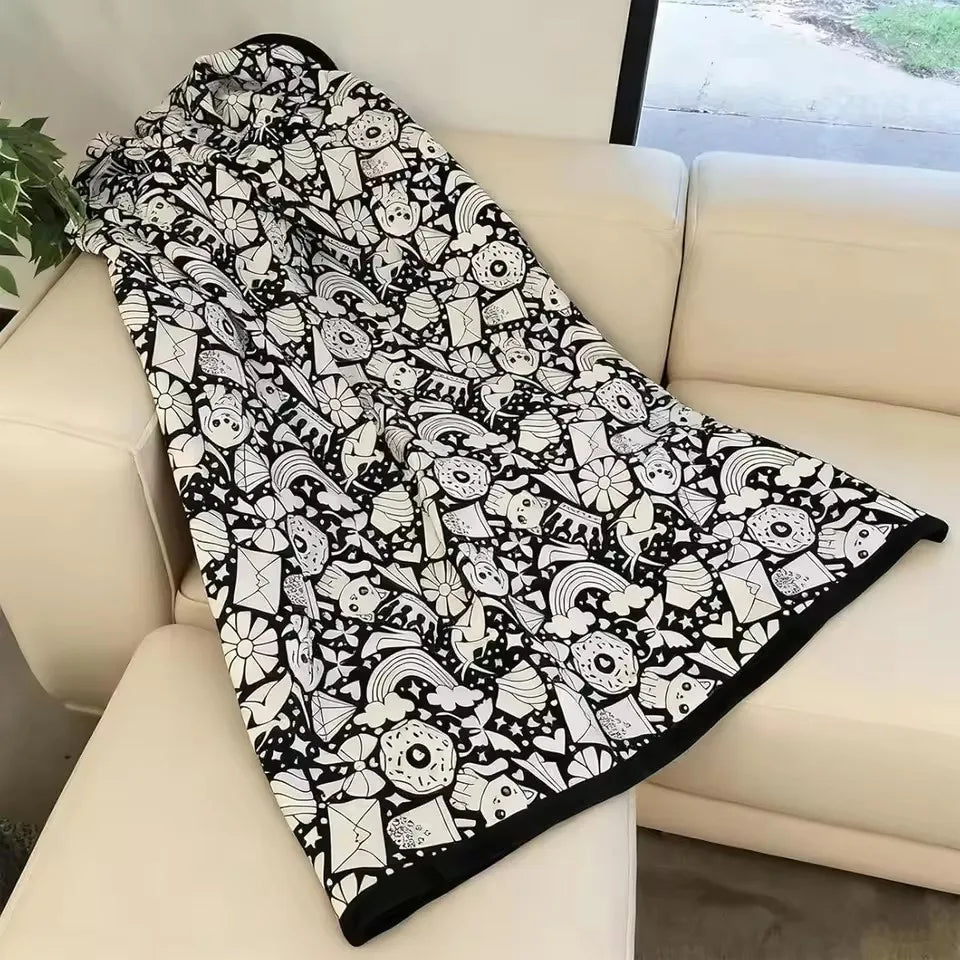 Washable DIY Coloring Blanket With 24 Markers
